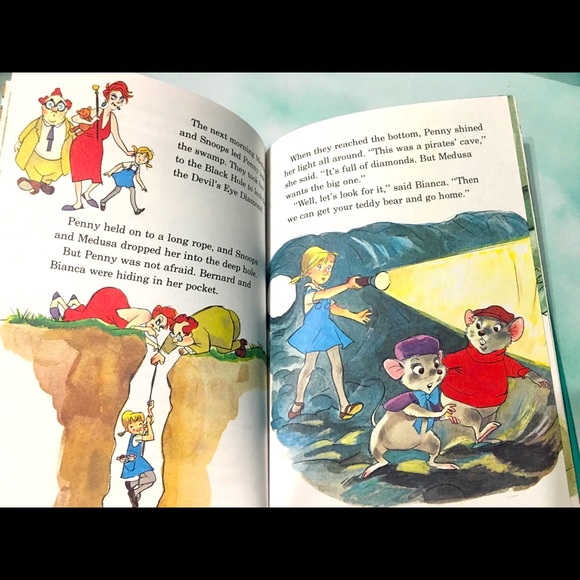 WALT DISNEY’S VTG 70s THE RESCUERS. HARDCOVER BOOK - Picture 13 of 15